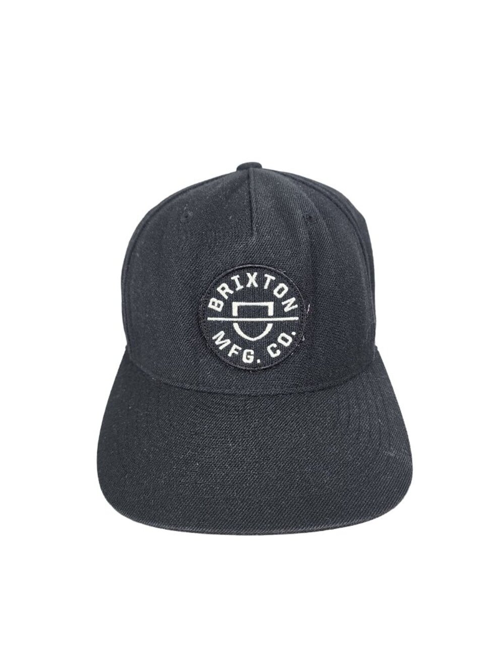 Black Brixton Mfg Co. Snapback Hat Adjustable Fit